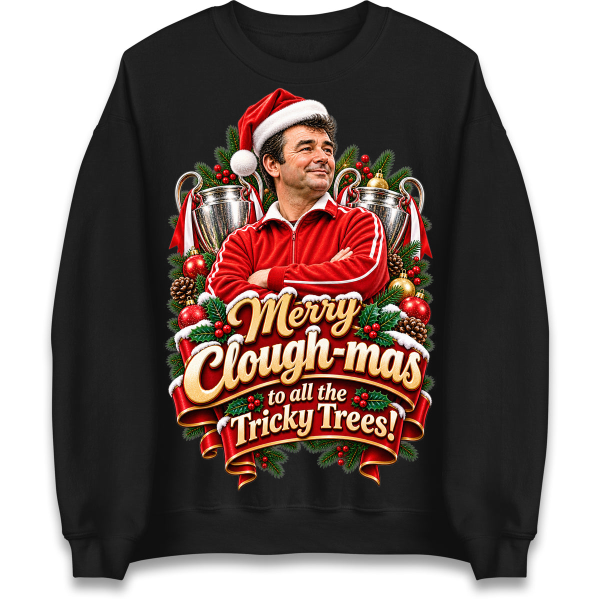 Merry Clough-mas to All The Tricky Trees Christmas Jumper