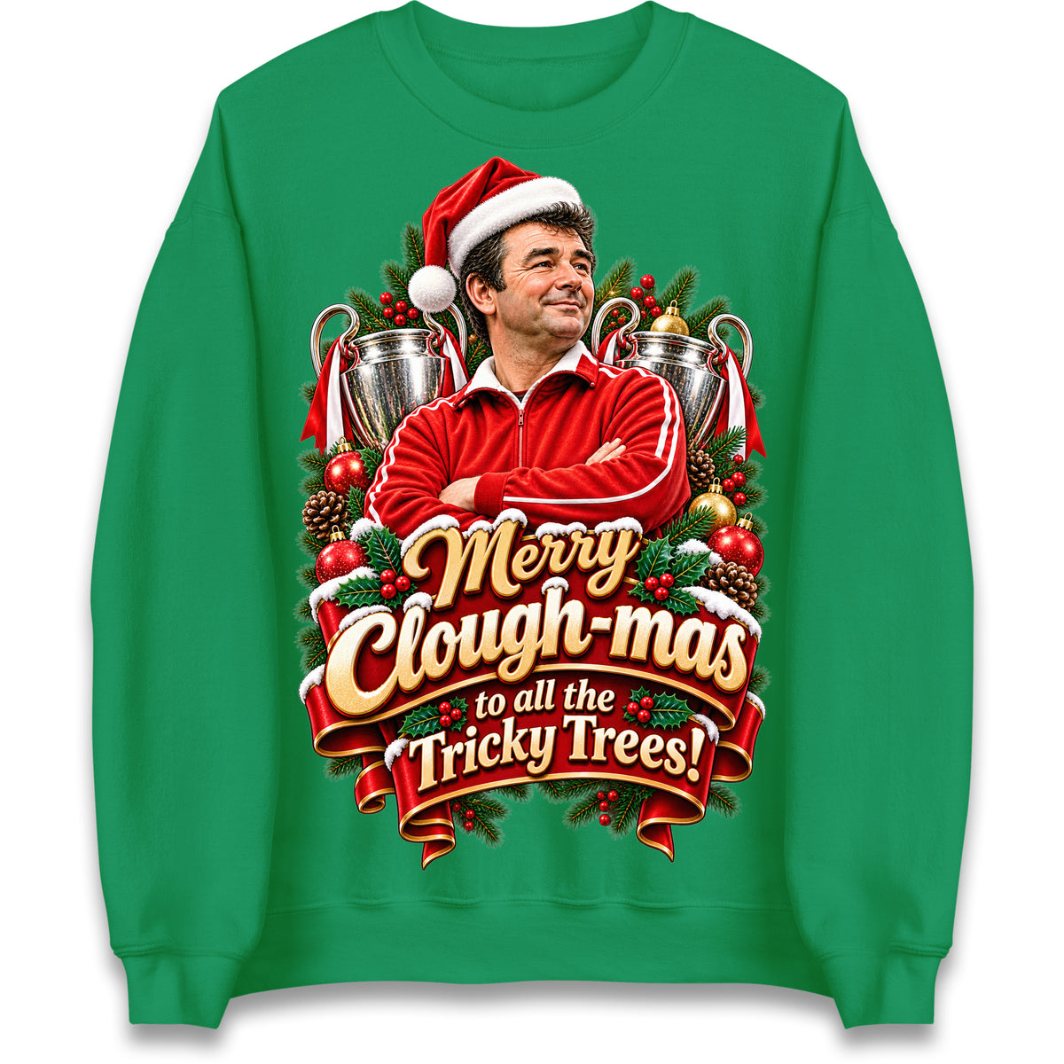 Merry Clough-mas to All The Tricky Trees Christmas Jumper