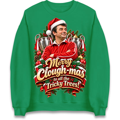 Merry Clough-mas to All The Tricky Trees Christmas Jumper
