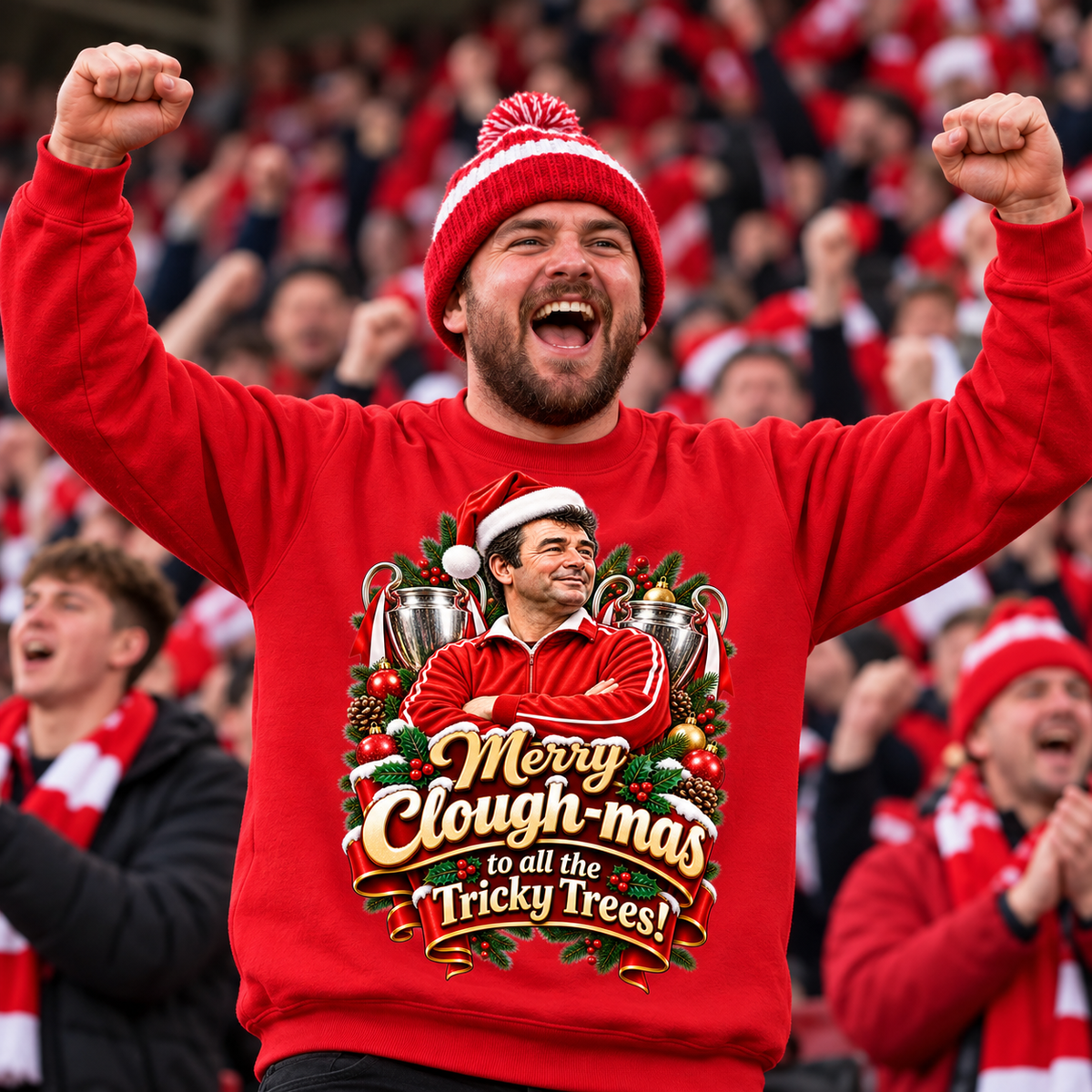 Merry Clough-mas to All The Tricky Trees Christmas Jumper