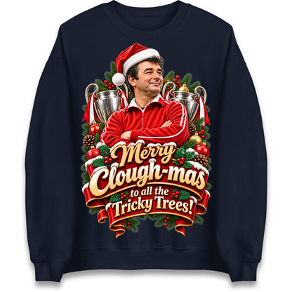 Merry Clough-mas to All The Tricky Trees Christmas Jumper