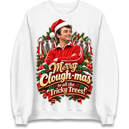 Merry Clough-mas to All The Tricky Trees Christmas Jumper