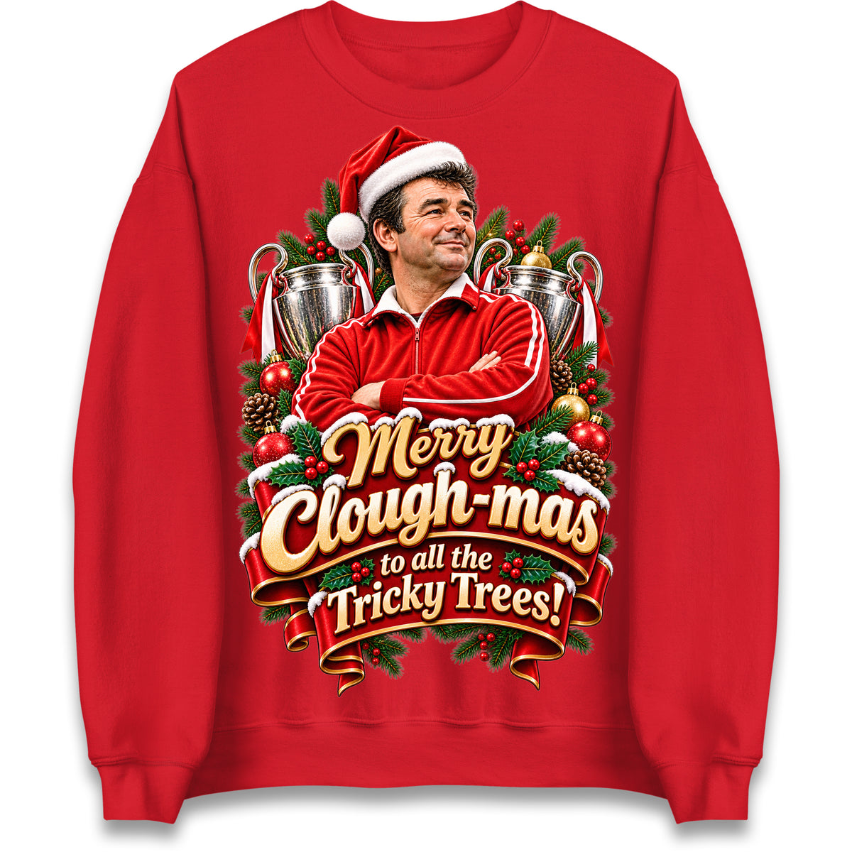 Merry Clough-mas to All The Tricky Trees Christmas Jumper