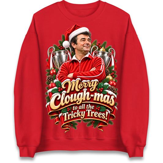 Merry Clough-mas to All The Tricky Trees Christmas Jumper