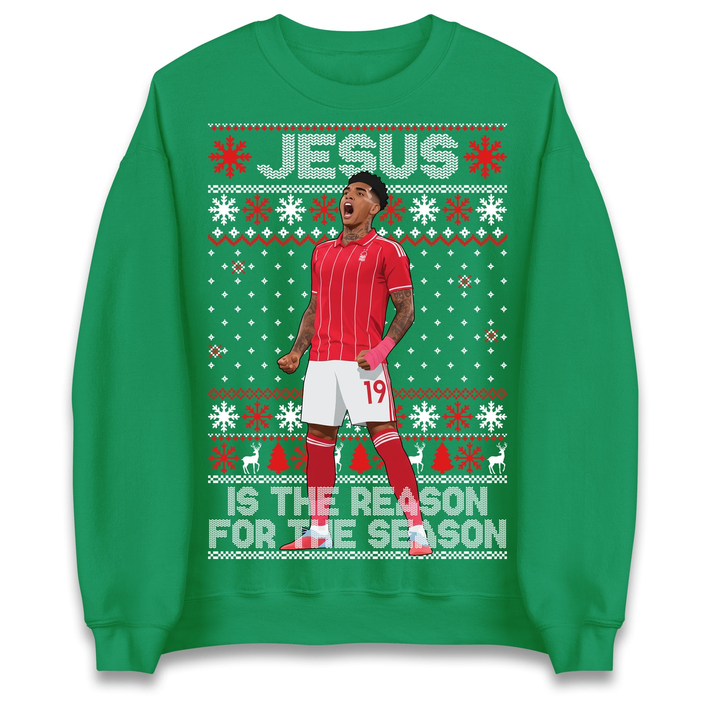 Nottm Forest FC Christmas Jumper