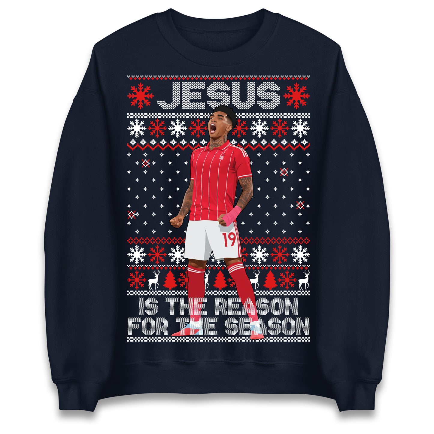 Nottm Forest FC Christmas Jumper