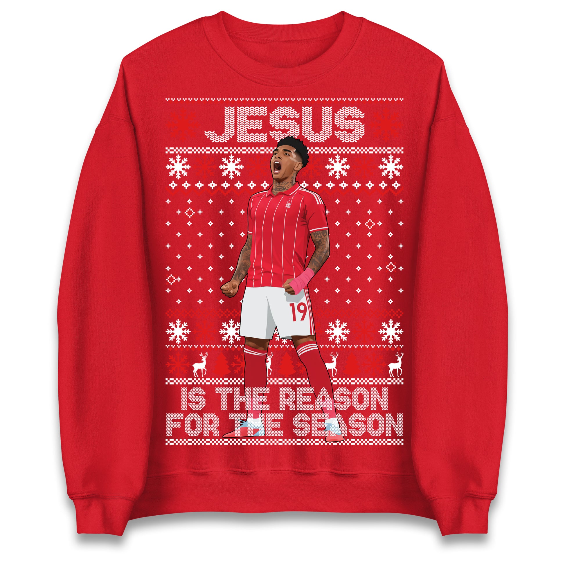 Nottm Forest FC Christmas Jumper