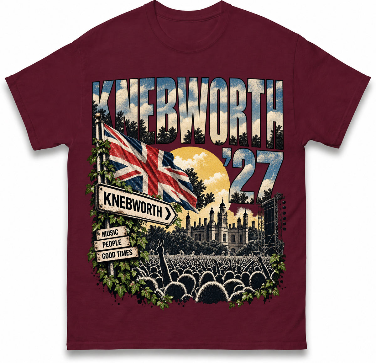 Oasis Knebworth Live '27 T Shirt