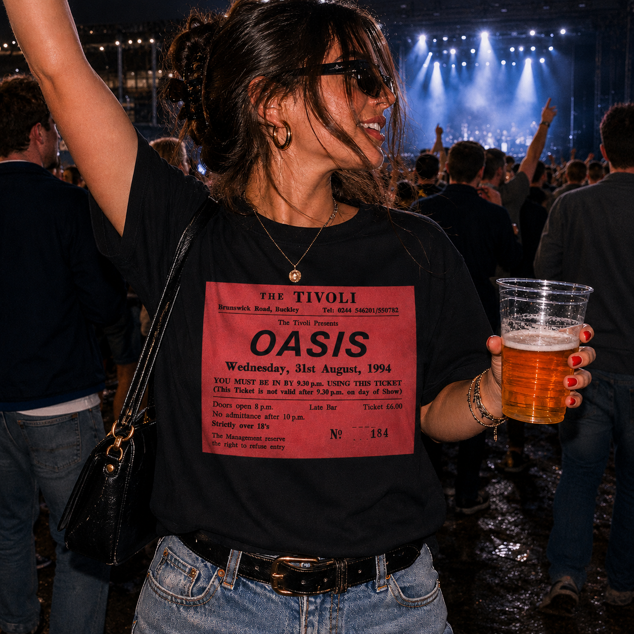 Oasis Tivoli Ticket T Shirt