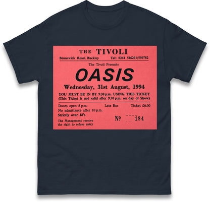 Oasis Tivoli Ticket T Shirt
