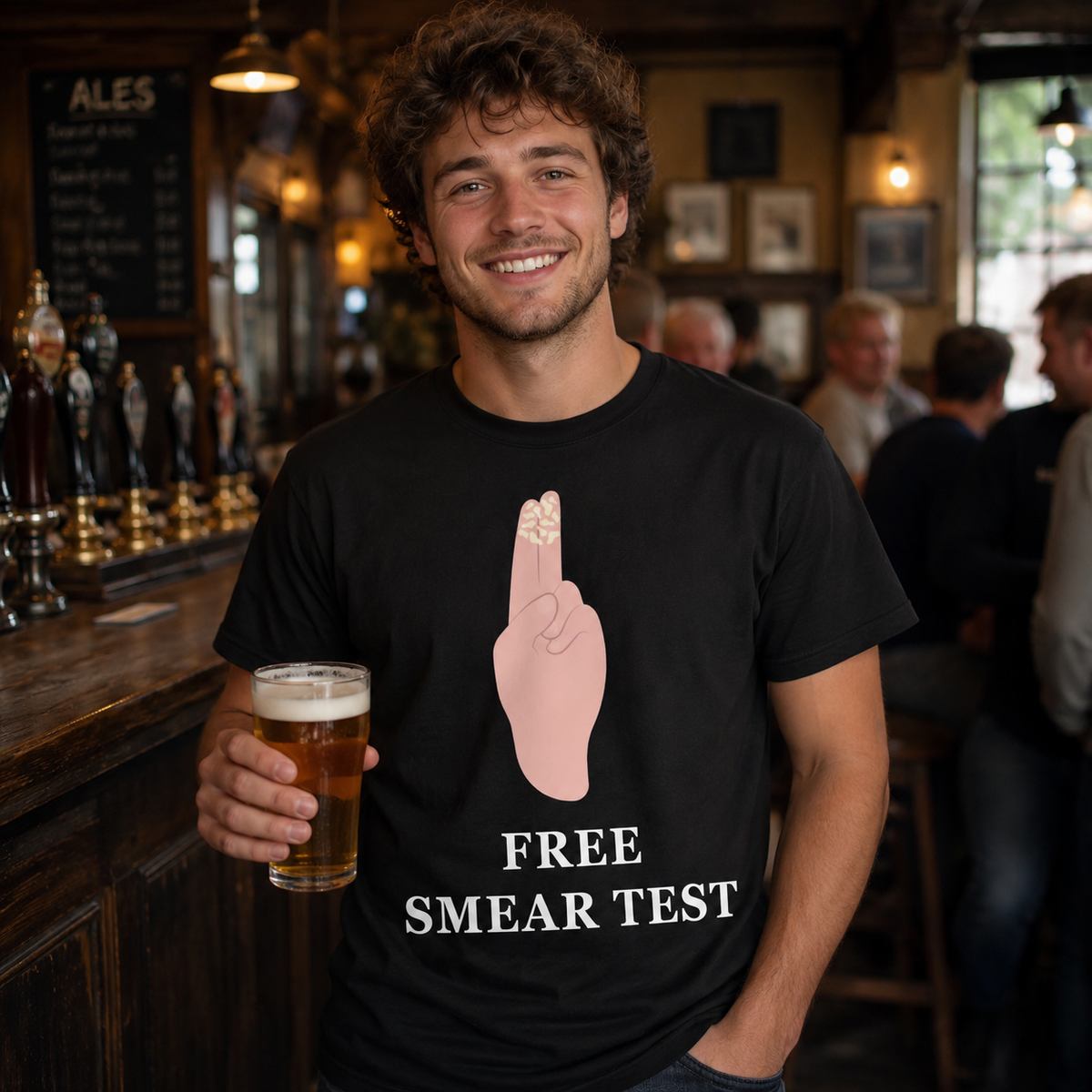 Offensive Meme Shirt Free Smear Test Rude Stag Do Tee