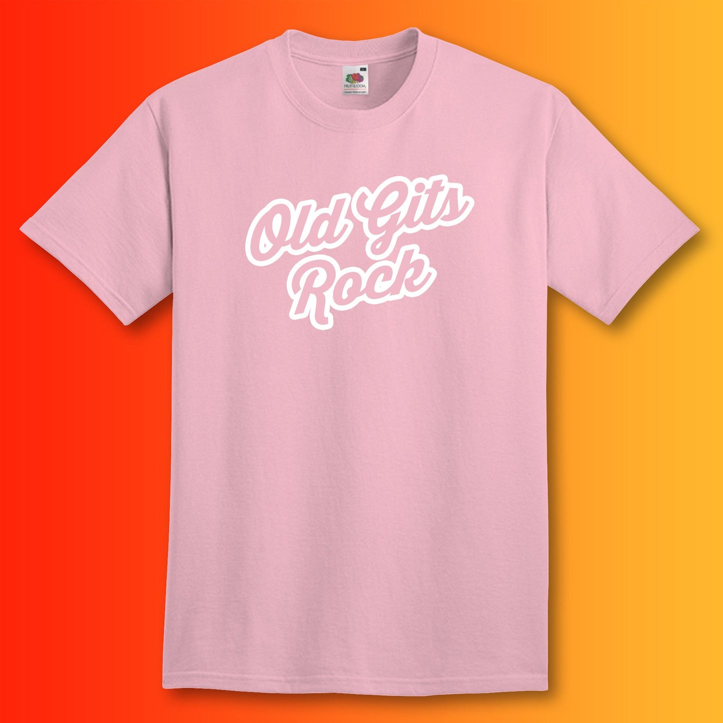 Old Gits Rock Unisex T-Shirt Light Pink