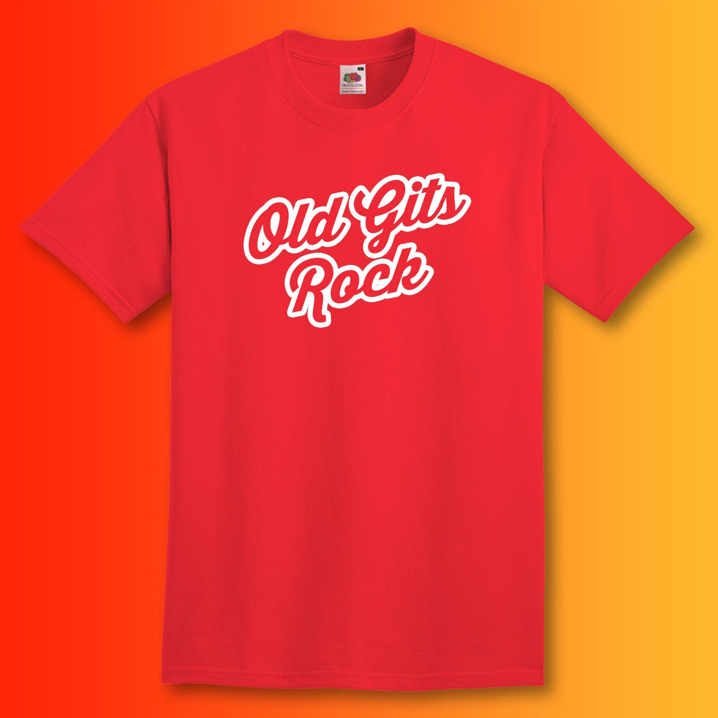 Old Gits Rock Unisex T-Shirt Red