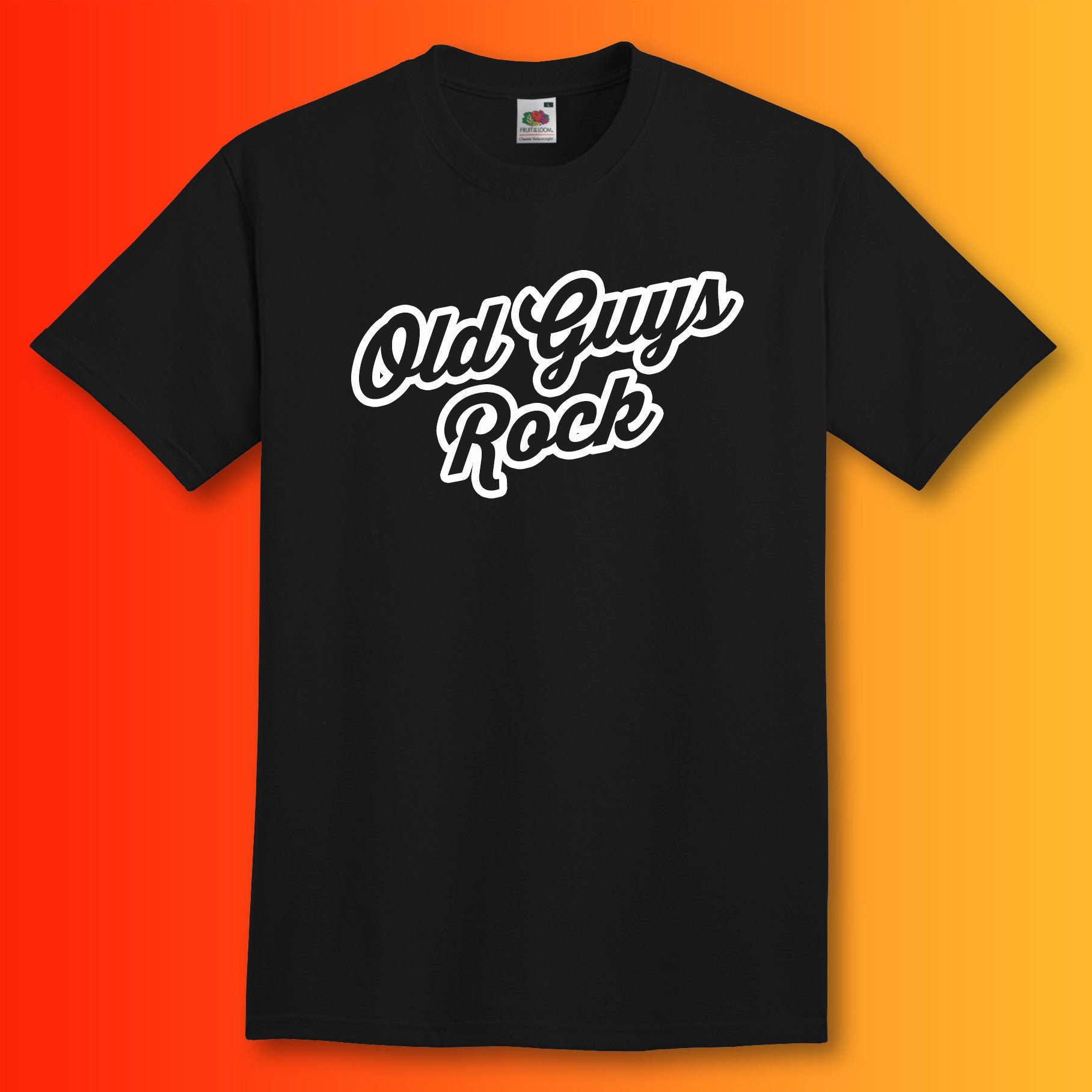 Old Guys Rock T-Shirt Black