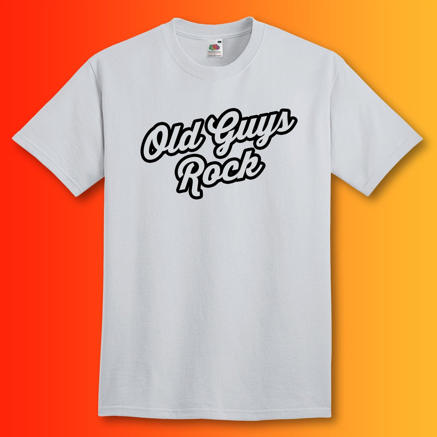 Old Guys Rock T-Shirt Heather Grey