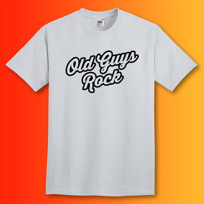 Old Guys Rock T-Shirt Heather Grey