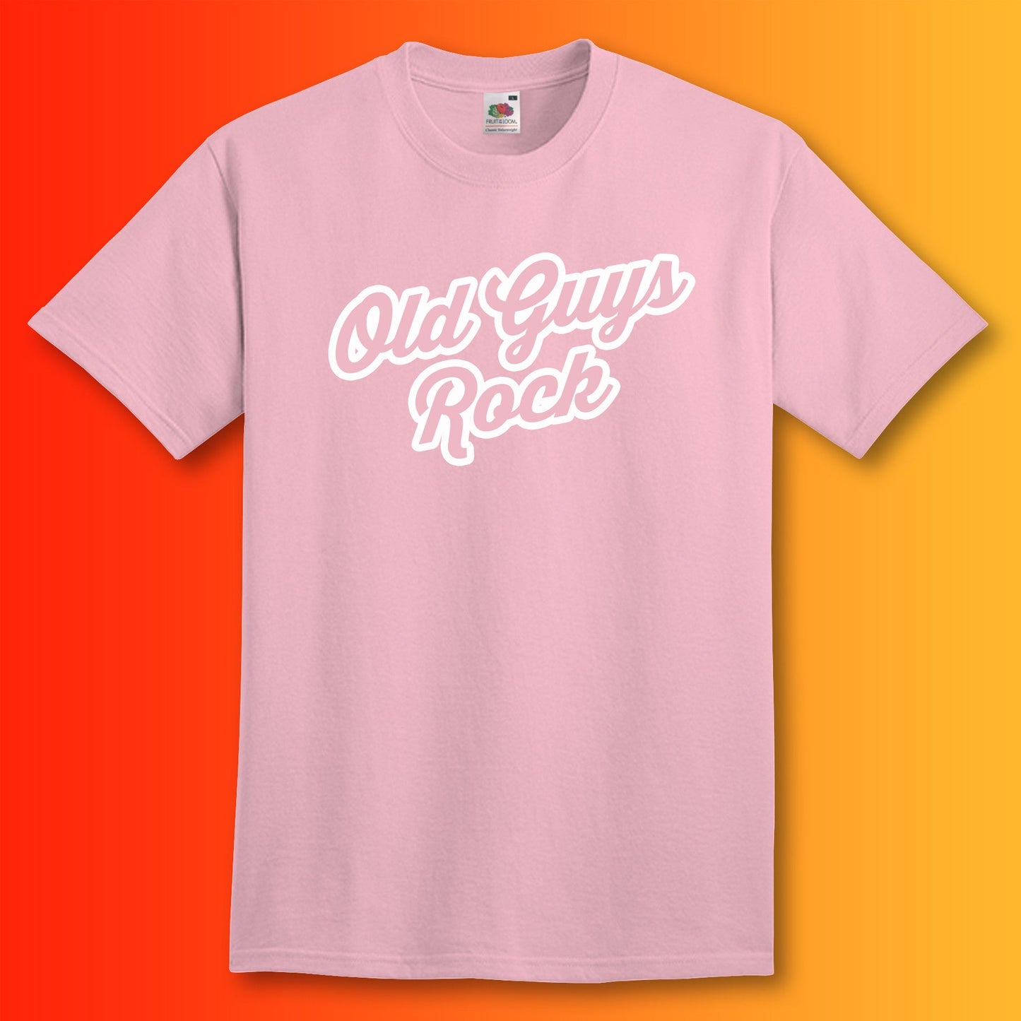 Old Guys Rock T-Shirt Light Pink
