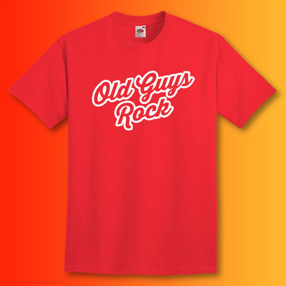 Old Guys Rock T-Shirt Red