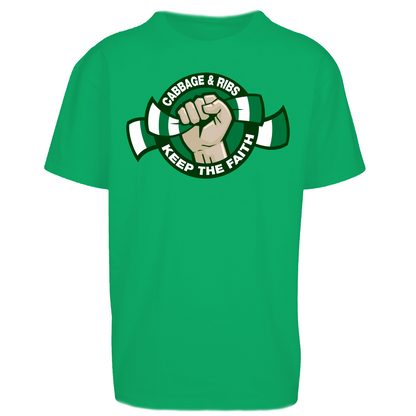 Hibernian Fans Football Oversized T Shirt