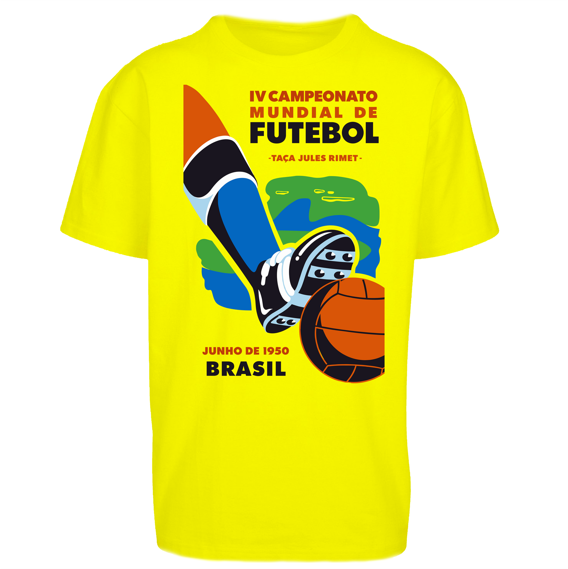 Brasil 1950 Retro World Cup Oversized T Shirt