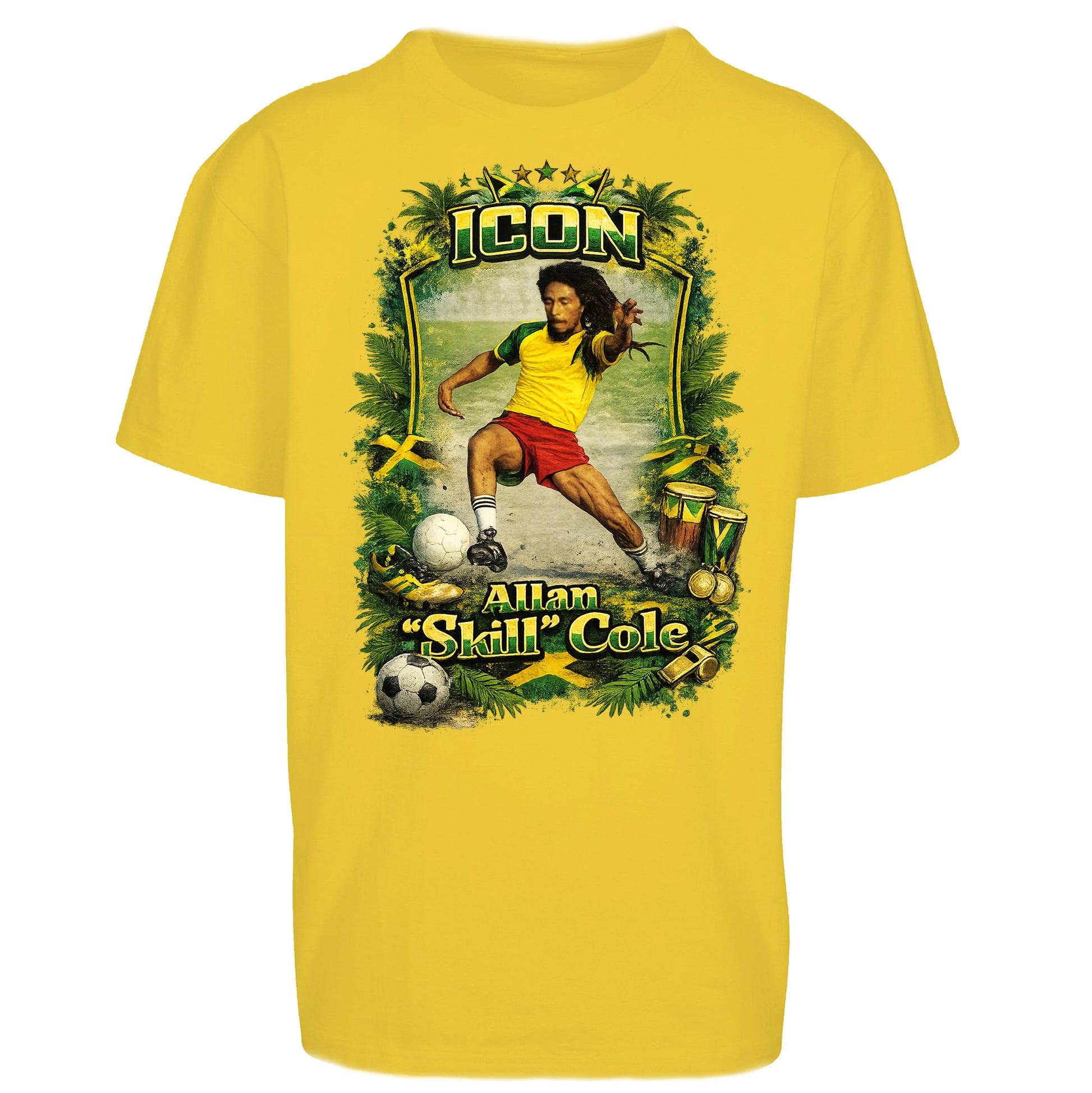 Jamaica Football Oversized T Shirt