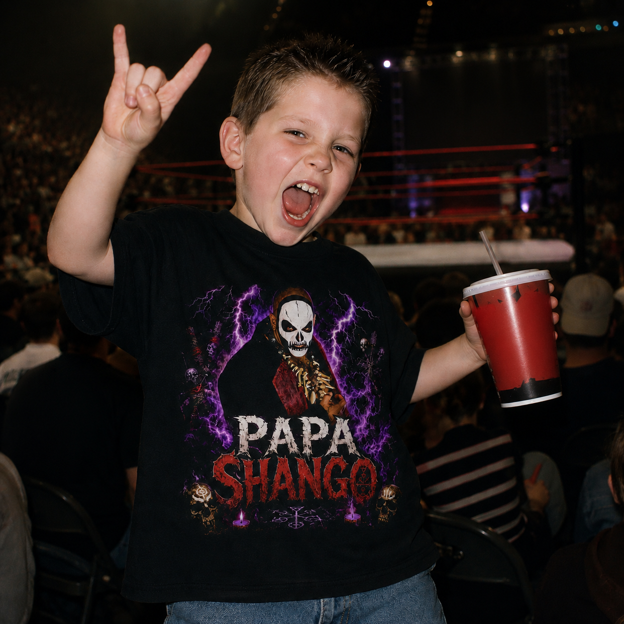 Papa Shango WWF Pro Wrestling T Shirt