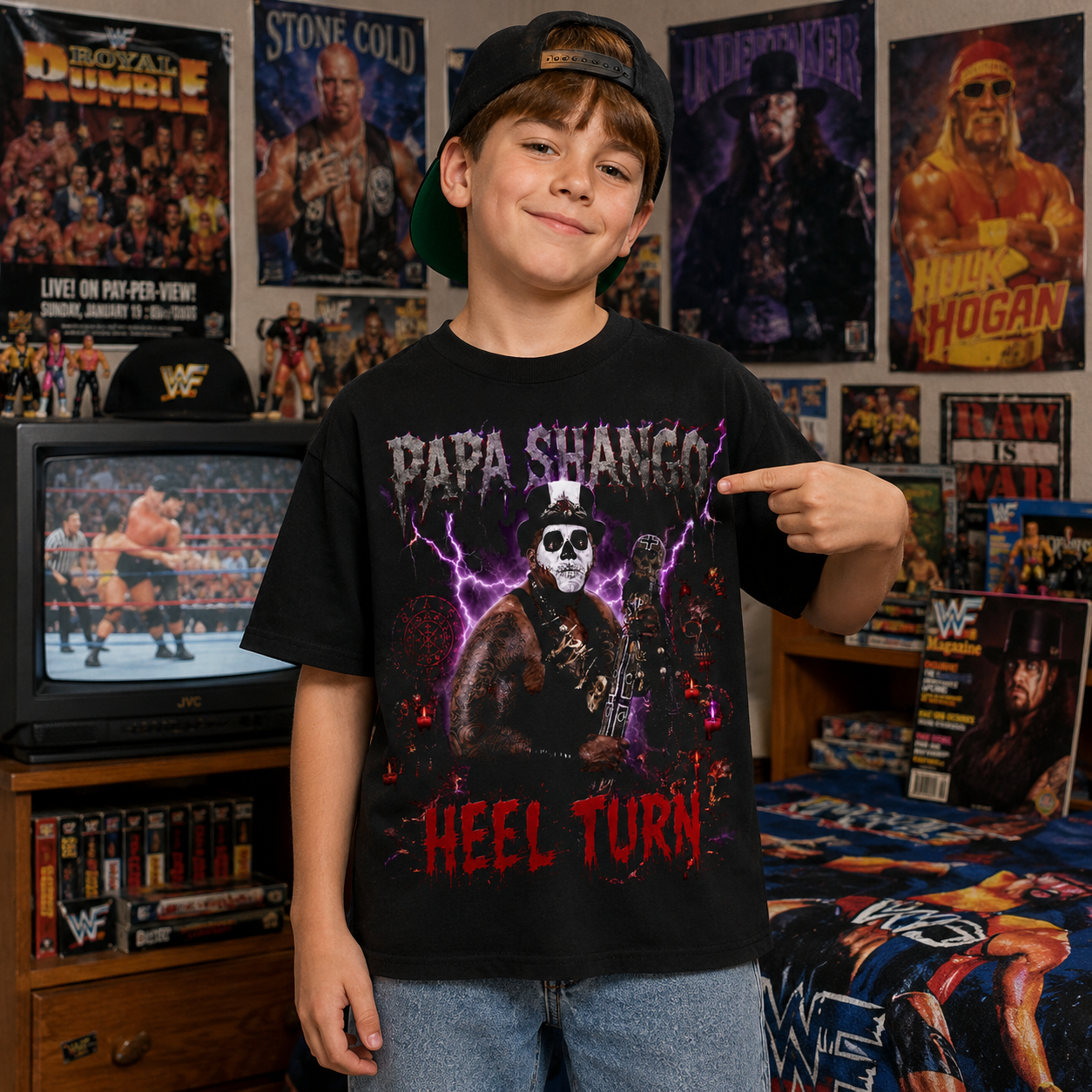 Papa Shango Pro Wrestling T Shirt