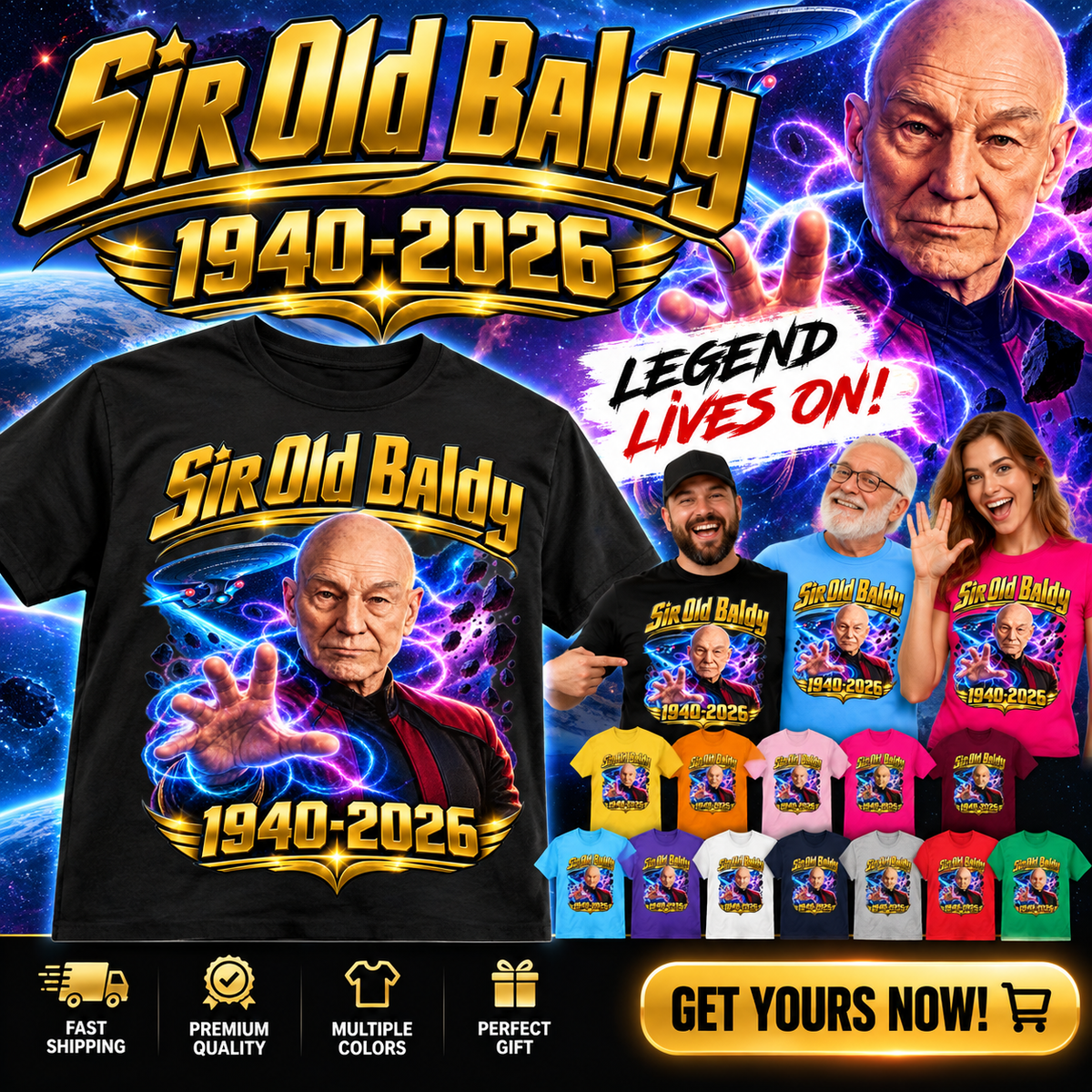 Patrick Stewart T Shirt