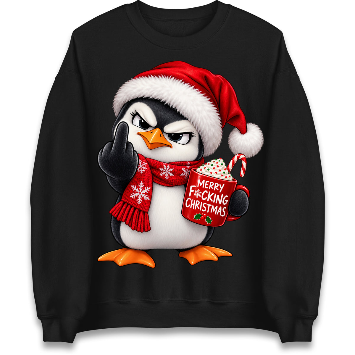 Penguin Christmas Sweater Mens