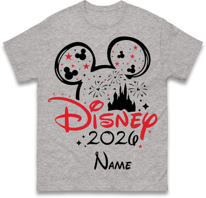 Personalised Disney 2026 T Shirt with any Name