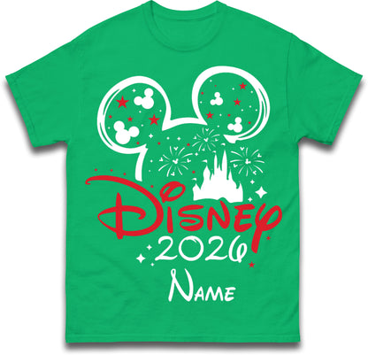 Personalised Disney 2026 T Shirt with any Name