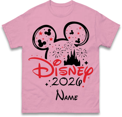 Personalised Disney 2026 T Shirt with any Name