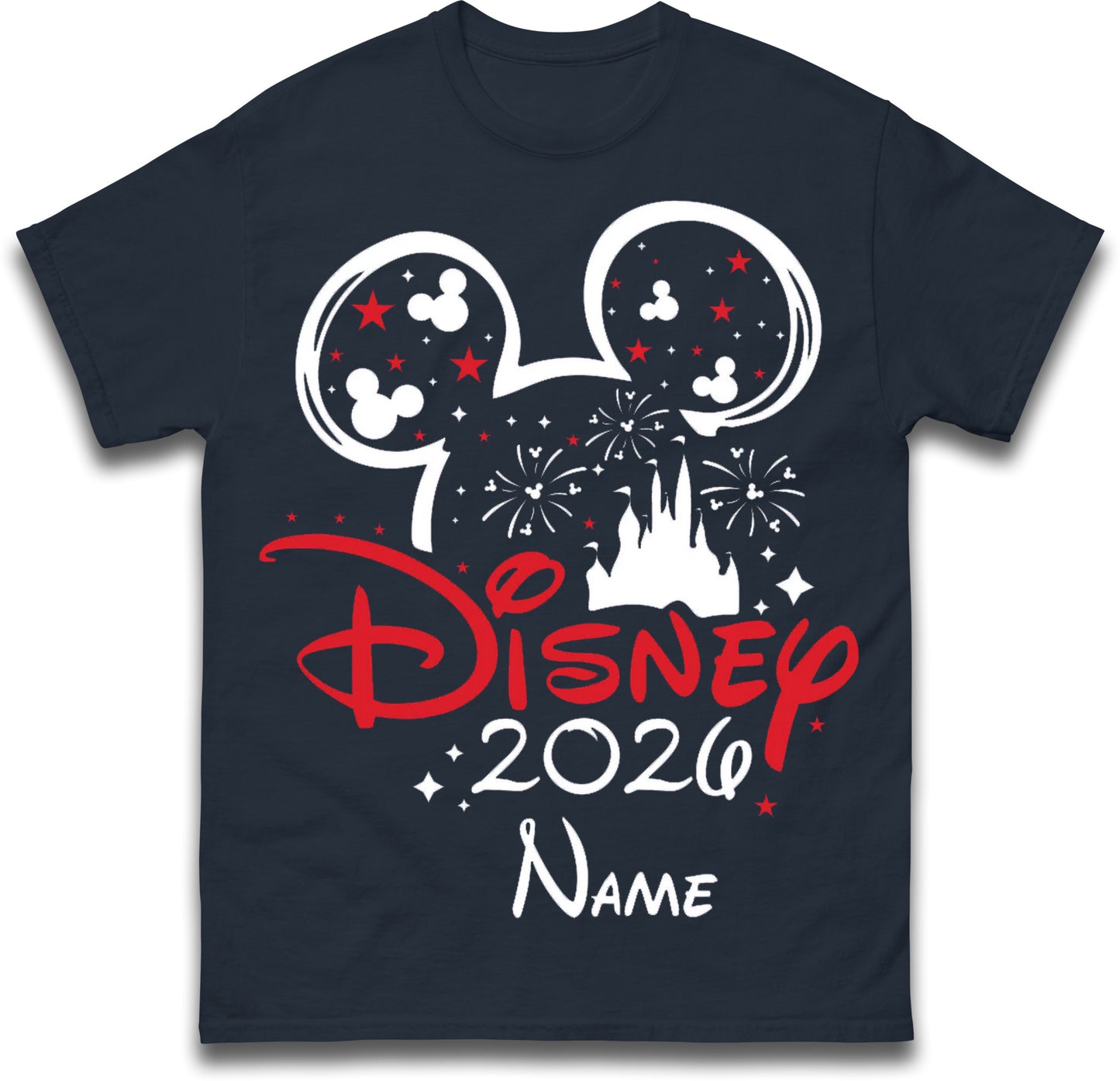 Personalised Disney 2026 T Shirt with any Name