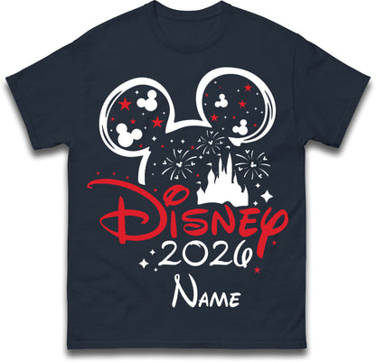 Personalised Disney 2026 T Shirt with any Name