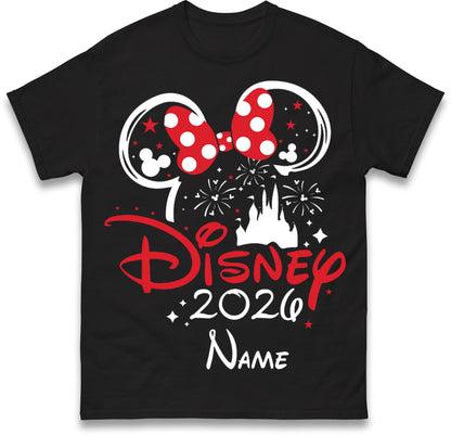 Personalised Disney 2026 T Shirt with any Name