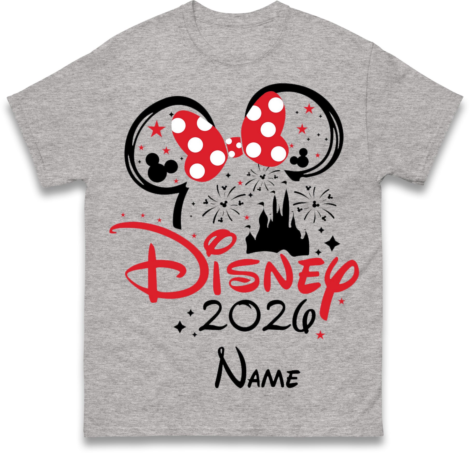 Personalised Disney 2026 T Shirt with any Name