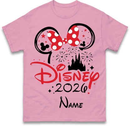 Personalised Disney 2026 T Shirt with any Name