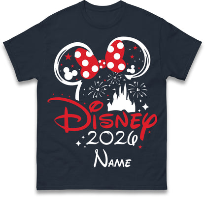 Personalised Disney 2026 T Shirt with any Name