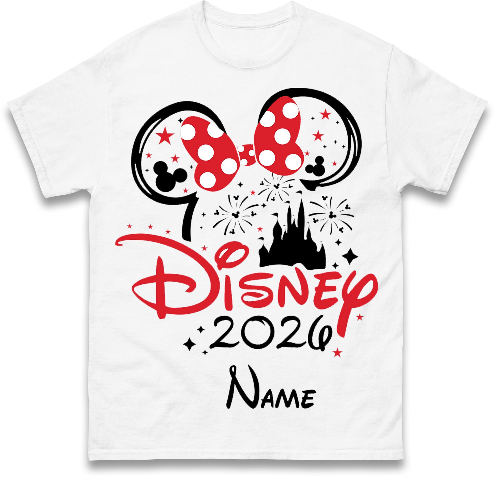 Personalised Disney 2026 T Shirt with any Name