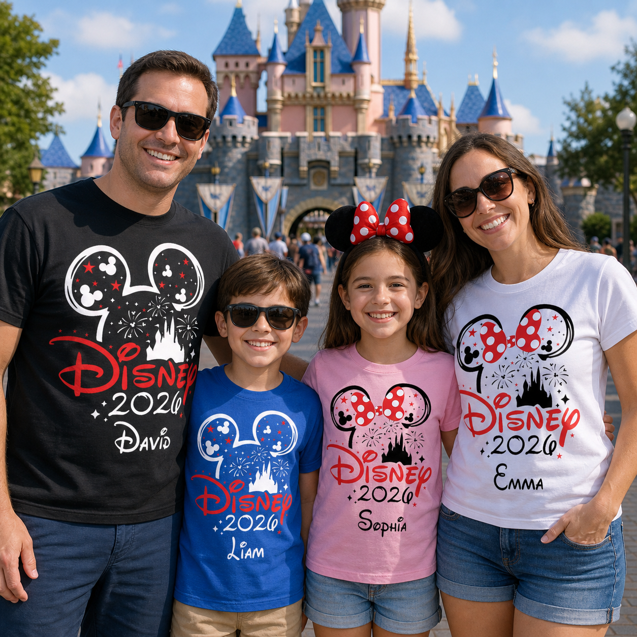 Personalised Disney 2026 T Shirt with any Name