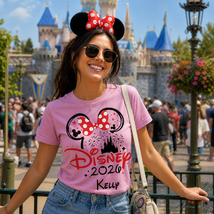 Personalised Disney 2026 T Shirt with any Name