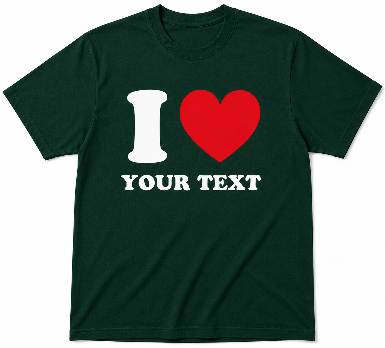 Personalised I Heart Your Text with any Custom Text You Want