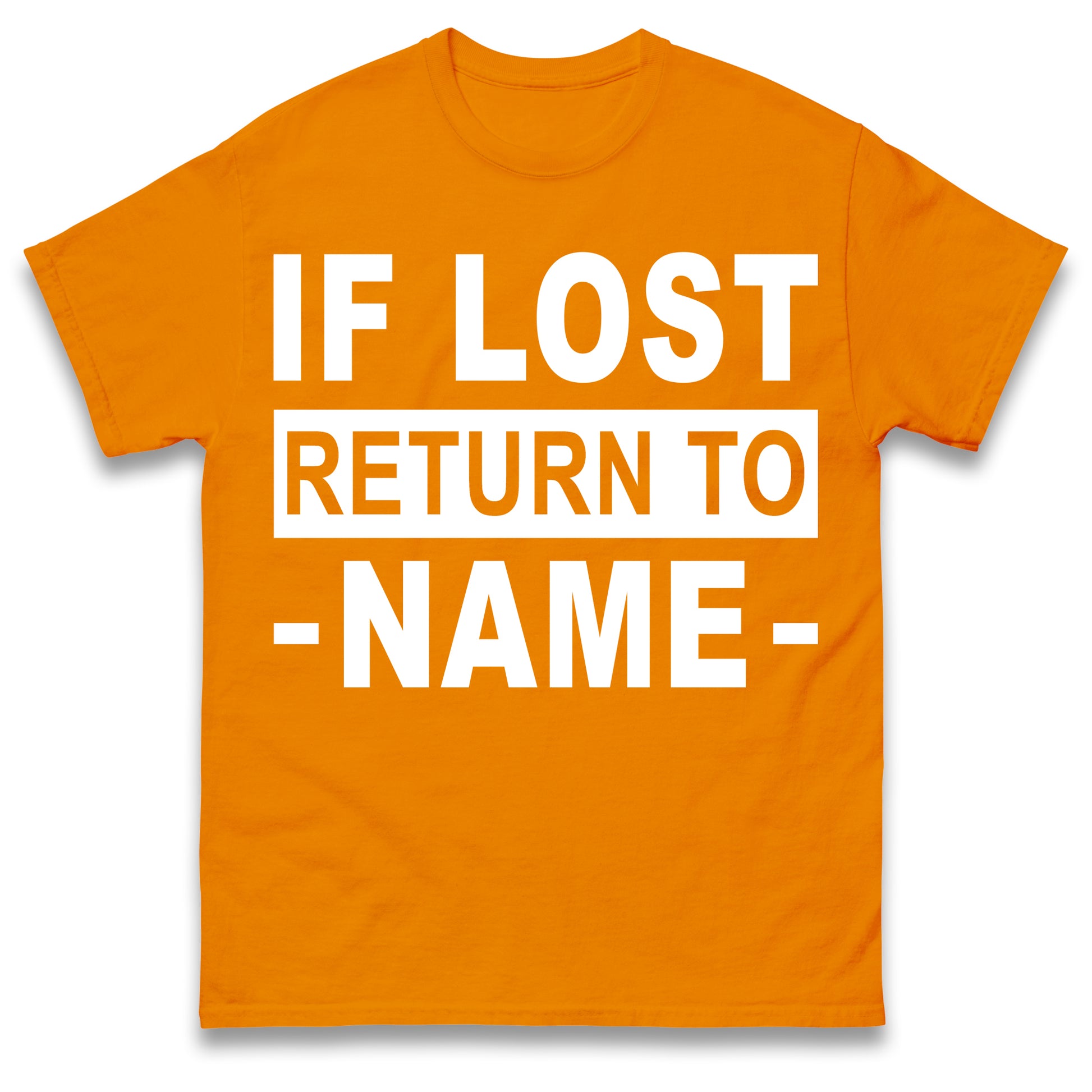Personalised If Lost Return To Name Shirt Custom Name Shirt Matching Family Shirt Vacation Gift Shirt