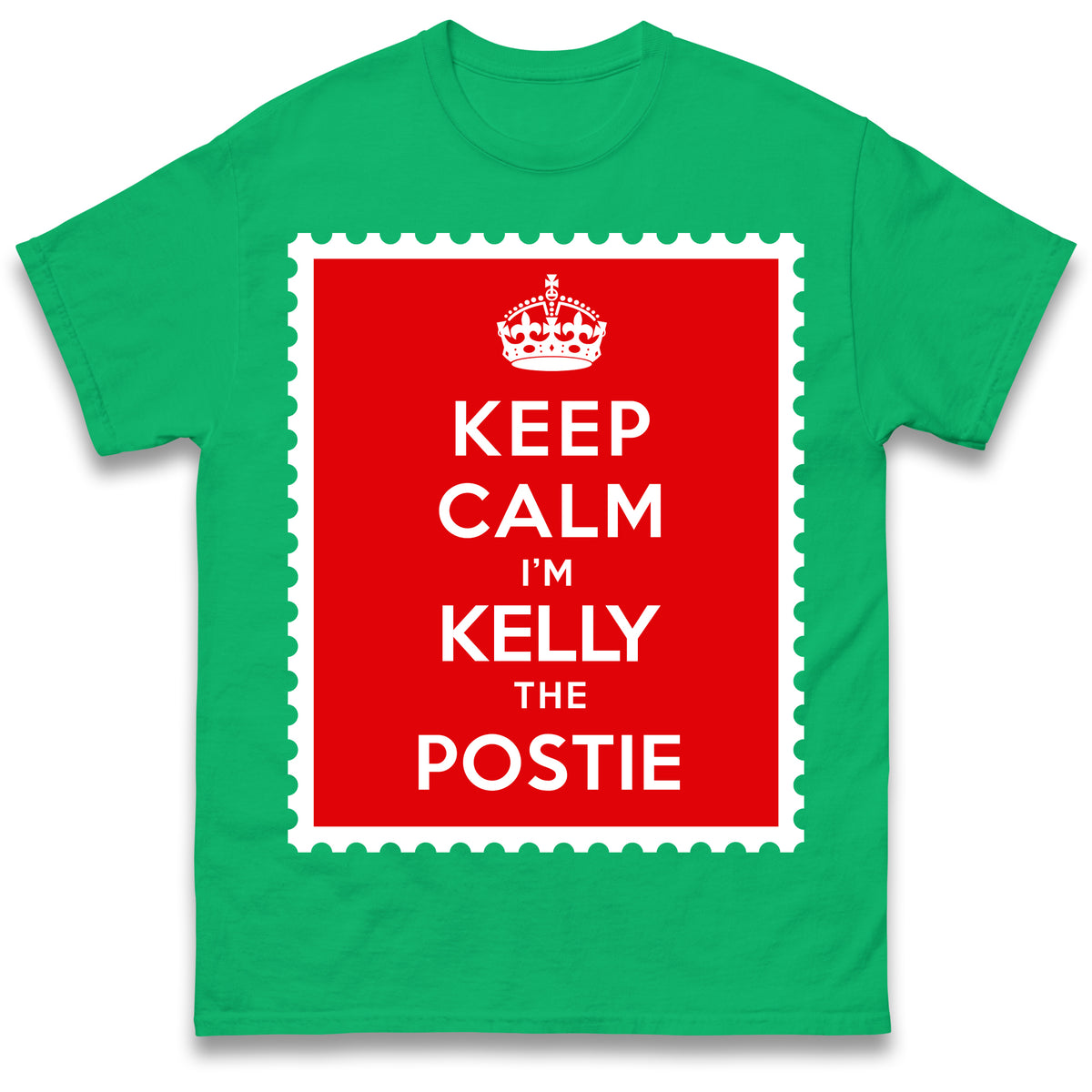 Personalised Keep Calm I'm The Postie Unisex T Shirt with any Name