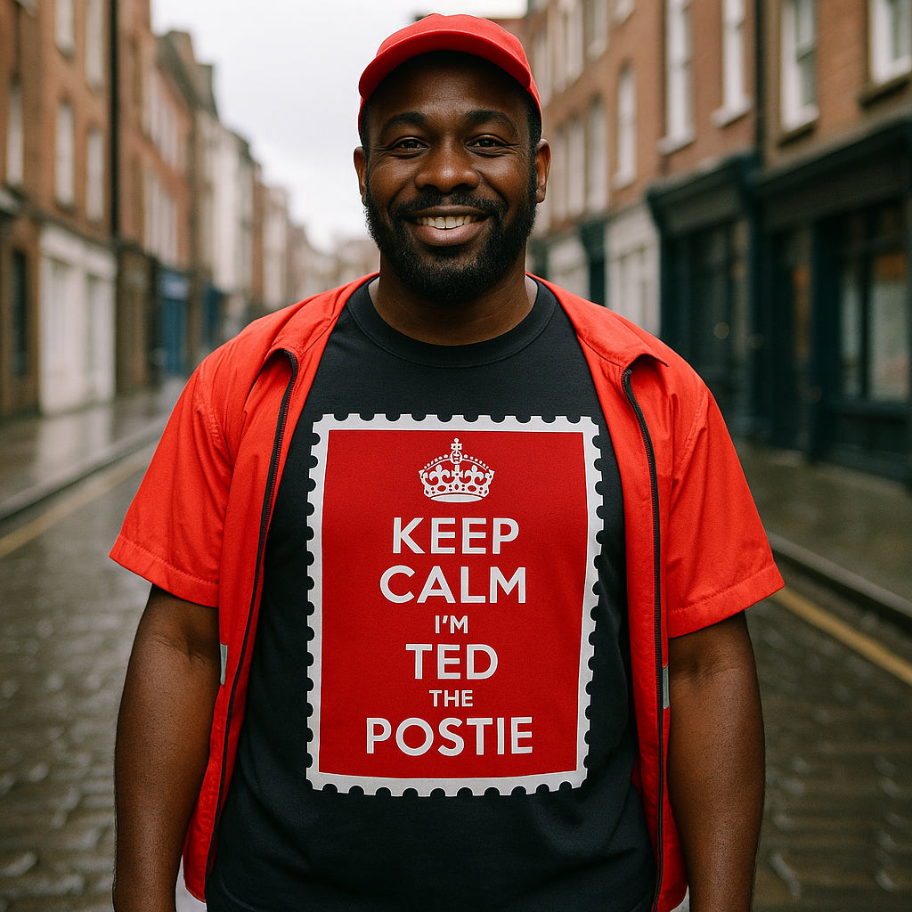 Personalised Keep Calm I'm The Postie Unisex T Shirt with any Name