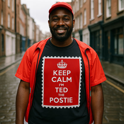 Personalised Keep Calm I'm The Postie Unisex T Shirt with any Name