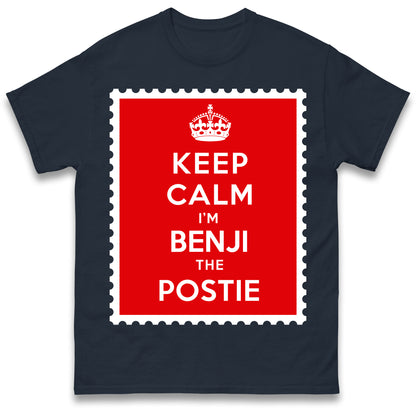 Personalised Keep Calm I'm The Postie Unisex T Shirt with any Name