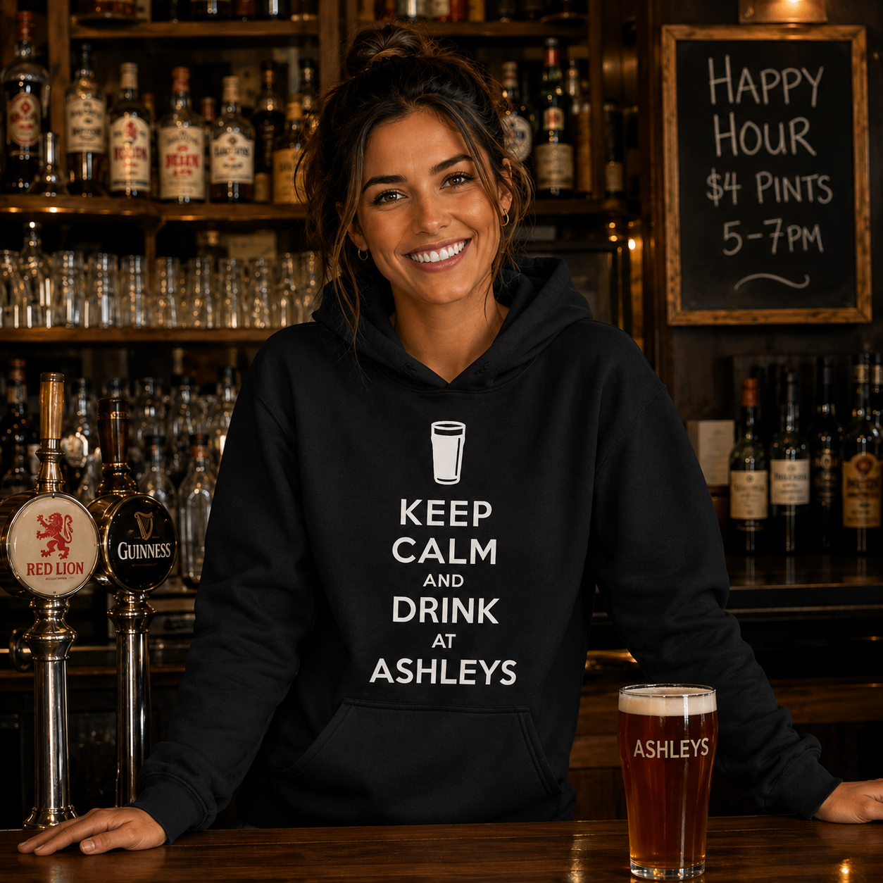 Personalised Pub Hoodie