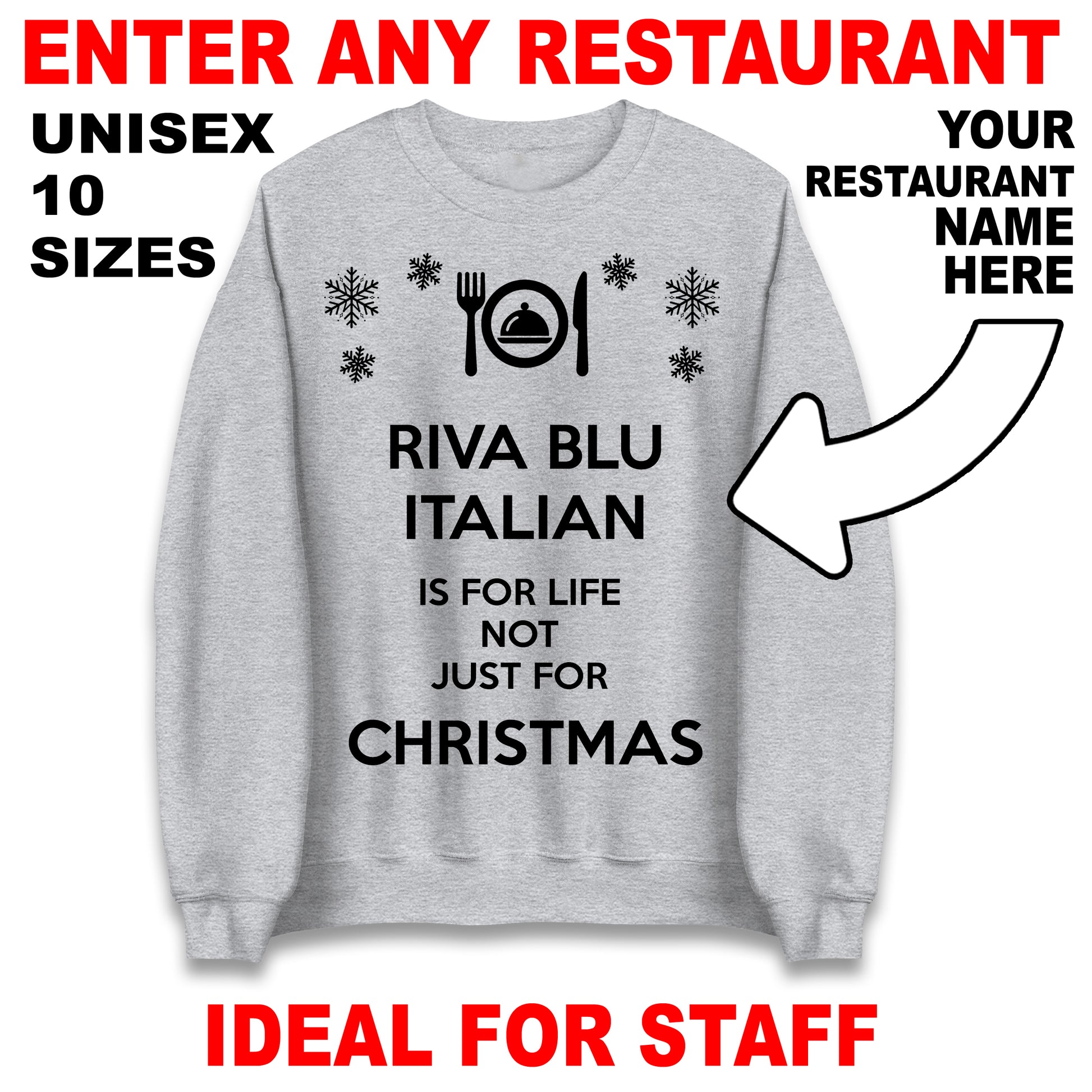 Restaurant Christmas Jumper