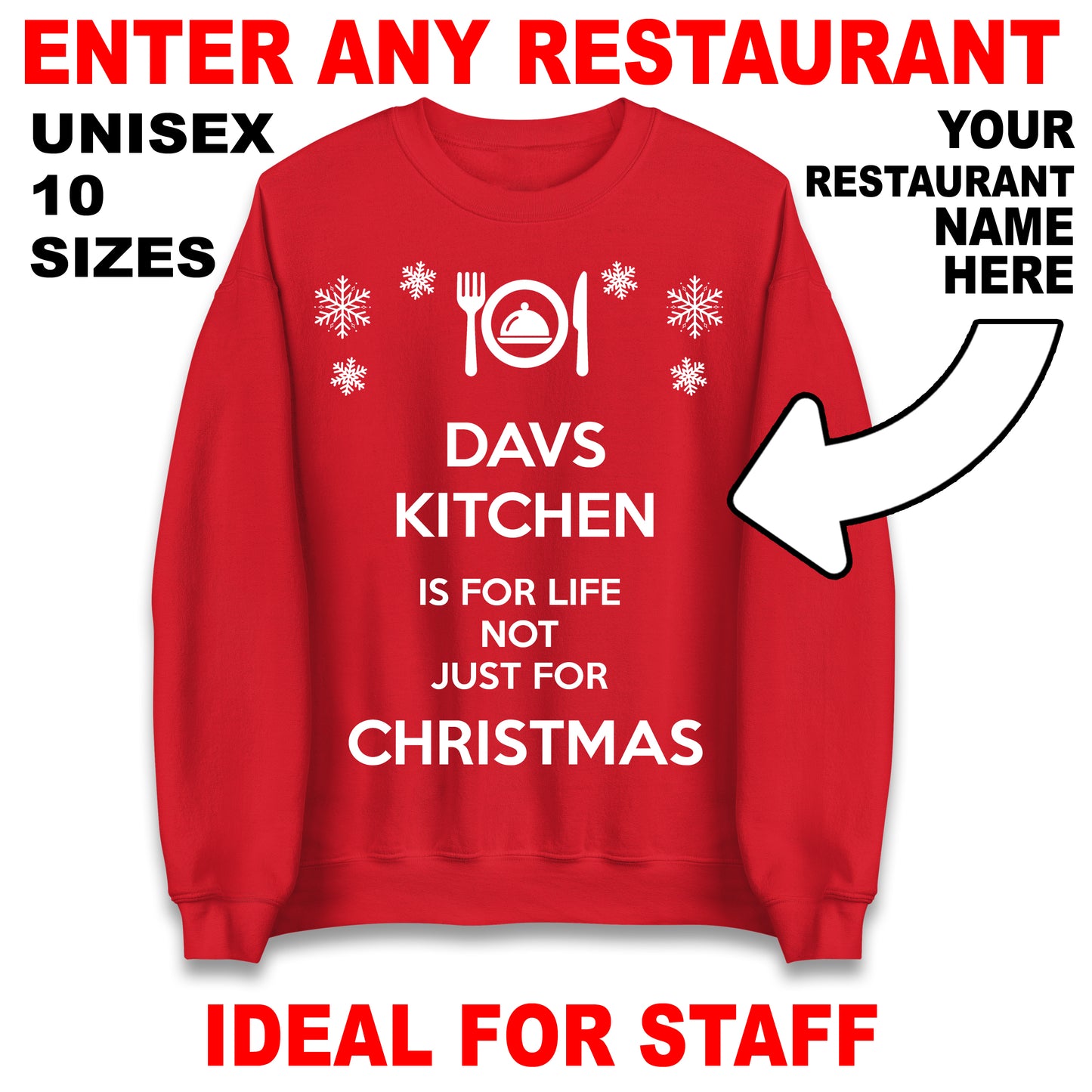 Restaurant Christmas Jumper